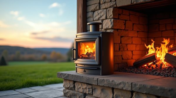 Pour une ambiance extérieure : brasero pellet offrant chaleur durable